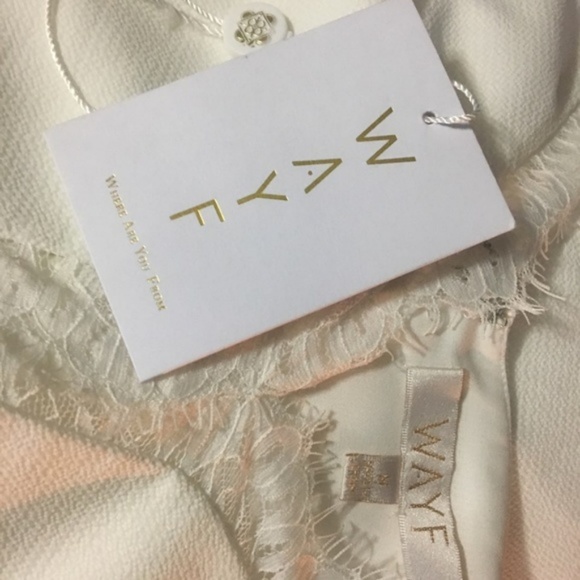 WAYF Bluff Lace Cold Shoulder Boho Mini Dress * - Picture 5 of 5